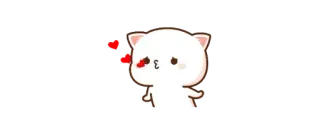 🫖 fef91322 gato, fofo, beijo, amor, emoji, adesivo telegram sticker