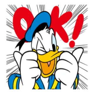 Дональд и Дейзи whatsapp stickers