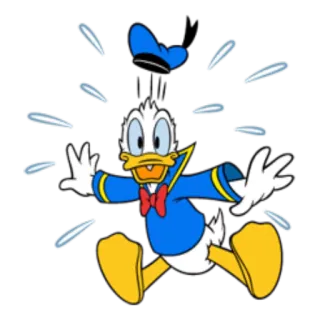 😧 fc86d569 Donald Duck donald duck, cartoon, disney, animated whatsapp sticker