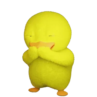 😂 118d45f7 เป็ด, น่ารัก, สัตว์, สีเหลือง telegram sticker