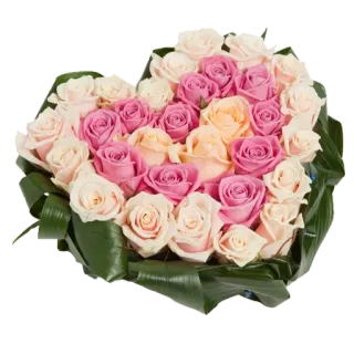 💐 4e05a716 flowers, roses, heart, floral arrangement, gift, love, romance telegram sticker