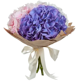 🌸 7b800aa1 flowers, bouquet, hydrangea, floral arrangement, gift, celebration telegram sticker