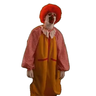 🤡 c603e513 Ronald McDonald clown, McDonald's, mascotte, capelli rossi, costume, fast food telegram sticker