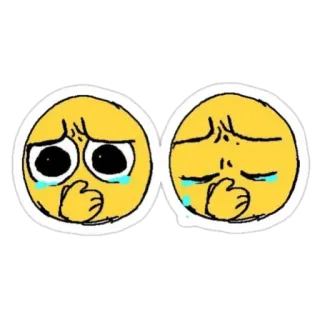 😢 7931040f emoji, crying, sad, upset, emotional telegram sticker