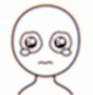 🌿 937dead6 triste, chorando, lágrimas, emoji, emocional, angústia telegram sticker