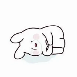 💗 20fc865a Kreskówka, Słodki, Królik, Zwierzę telegram sticker