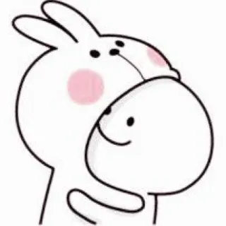 💗 3ab3738c królik, królik, słodki, kawaii, zwierzę, kreskówka telegram sticker