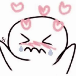 💗 6de97fe8 słodkie, miłość, serca, kreskówka, mem telegram sticker