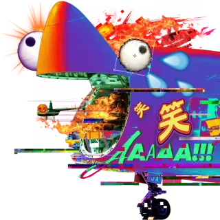 🤣 71ce778d 笑 Glitch, Abstrak, Mata, Wajah, Gila telegram sticker