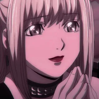 🥺 305c02f2 Misa Amane Death Note Anime, Misa Amane, Death Note, Postać, Blondynka, Gotyk telegram sticker
