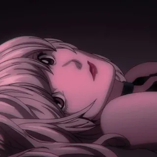 😘 a8582c2c Anime, Kobieta, Portret, Różowy, Ilustracja, Postać telegram sticker