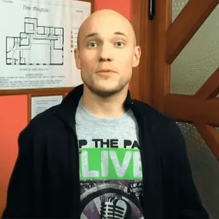 🫶 a6fbac87 STOP THE PANIC musique, t-shirt, microphone, groupe, concert telegram sticker