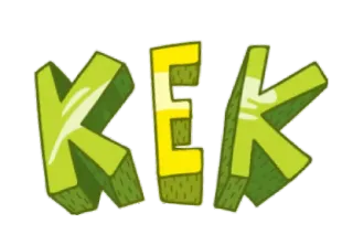 😅 91009a79 KEK kek, Internet Slang, Meme, Text, Schriftzug telegram sticker