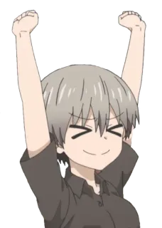 🤩 4a397054 Uzaki Hana Uzaki-chan Wants to Hang Out! Аниме, Манга, Узаки-чан, Милый, Вайфу telegram sticker