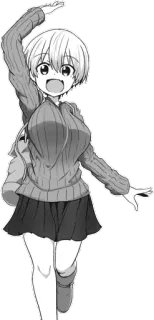 😃 66bd389a Uzaki Hana Uzaki-chan Wants to Hang Out! Anime, Manga, Uzaki-chan, Carino, Kawaii, Ragazza telegram sticker