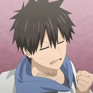 😣 123f7cdc anime, cartoon, portrait, character, male telegram sticker