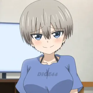 ☺️ 1e6bd2ae DICE44 anime, girl, uzakichan, uzaki-chan wants to hang out telegram sticker