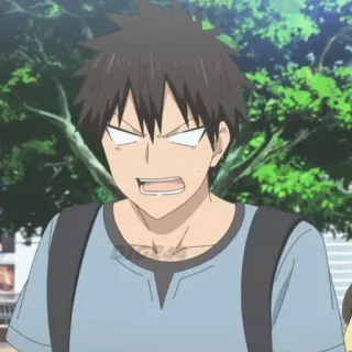 😤 60abce1b anime, male, surprised, cartoon, expression, character telegram sticker