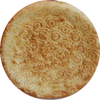 🍽 6a6112b1 面包, 薄饼, 食物, 烘焙, 圆形图案 telegram sticker