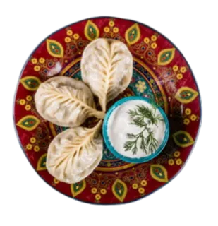 🍽 9c92e208 食物, 饺子, 曼提, 菜肴, 亚洲食物 telegram sticker