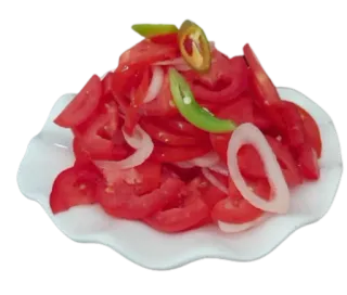 🍽 b712796b 番茄, 沙拉, 洋葱, 食物, 蔬菜 telegram sticker