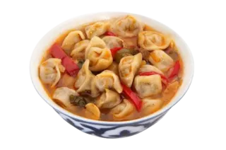 🍽 b8886f53 食物, 饺子, 汤, 曼提, 亚洲 telegram sticker