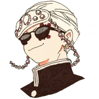 💎 d924f3b3 Tengen Uzui Demon Slayer Anime, Demon Slayer, Tengen Uzui, Hashira, Stiker, Kacamata telegram sticker
