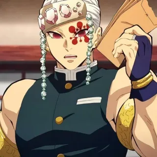 🤨 4b953820 Tengen Uzui Demon Slayer 动漫, 角色, 宇髄天元, 鬼灭之刃 telegram sticker