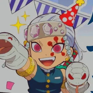 😏 7b4497a0 Tengen Uzui Demon Slayer 动漫, 角色, 生日, 鬼灭之刃 telegram sticker