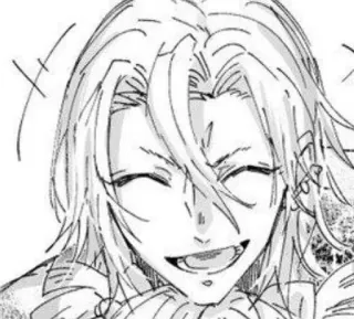 ⛓ 6d66de8b Anime, Manga, Szczęśliwy, Postać, Uśmiech telegram sticker