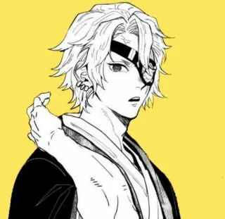 ✨ 9b6fa800 Uzui Tengen Demon Slayer Anime, Demon Slayer, Uzui Tengen, Manga, Postać, Ilustracja telegram sticker