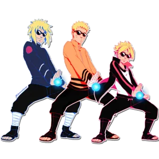 🔵 4b12f02a Naruto Anime, Cartoon, Figuren, Naruto, Boruto, Minato telegram sticker