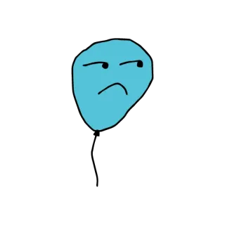 😒 9f7e46e7 Desenho animado, Blob, Rosto, Personagem, Fofo, Sticker telegram sticker