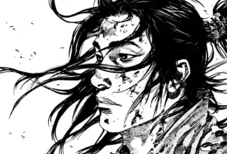 β 4753ab8c manga, samurai, katana, blood, fighter telegram sticker