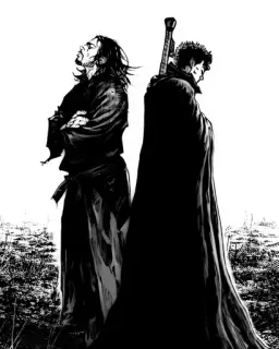 β 8170e93c manga, berserk, vagabond, sword, warrior, samurai, fight telegram sticker