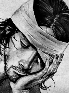 β ba5f8d68 injured, sad, bandaged, man, distressed telegram sticker
