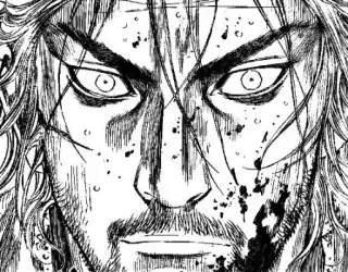 β c50b436e manga, blood, fight, face, angry, warrior telegram sticker