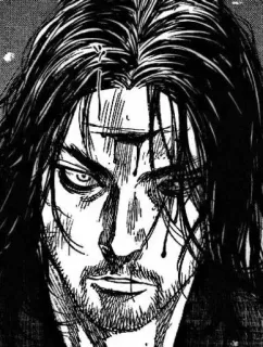 β ec110cc9 manga, samurai, warrior, sword, katana, battle telegram sticker