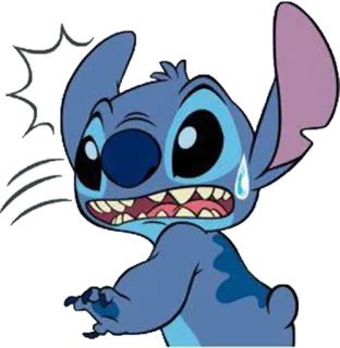 😰 b6911b47 Stitch мультфильм, Стич, Дисней, Лило и Стич, персонаж, инопланетянин telegram sticker