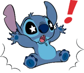 😲 dd4aad54 Stitch Мультфильм, Милый, Инопланетянин, Персонаж, Лило и Стич, Дисней telegram sticker