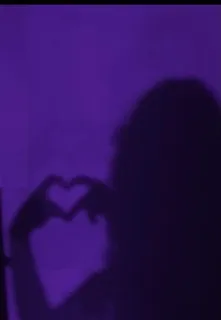 💜 d8bdbcd6 sombra, corazón, amor, púrpura, silueta whatsapp sticker