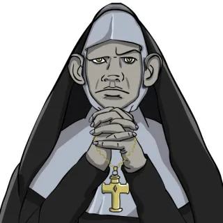 ⛪️ 6d67a623 suora, religione, religioso, pregare, preghiera telegram sticker