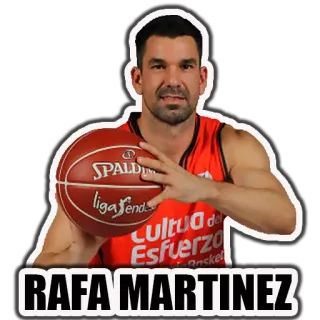 🏀 ed4950a8 Rafa Martinez RAFA MARTINEZ basket, atleta, sport, giocatore, Liga Endesa, Spalding, palla whatsapp sticker