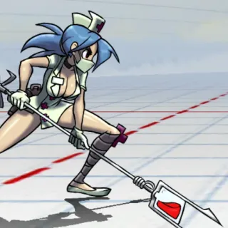 🌡 0da50e64 Valentine Skullgirls Jeu vidéo, Infirmière, Médical, Arme, Jeu de combat, Anime whatsapp sticker