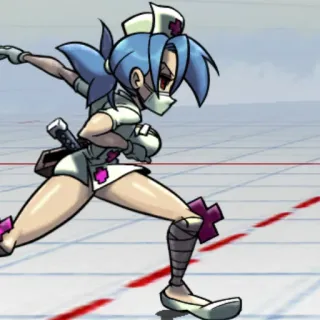 🌡 10096276 Valentine Skullgirls Anime, Infirmière, Saint-Valentin, Skullgirls, Jeu vidéo whatsapp sticker