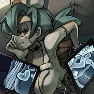 🌡 2145c415 Valentine Skullgirls Anime, Infirmière, Jeu vidéo, Skullgirls, Valentine whatsapp sticker