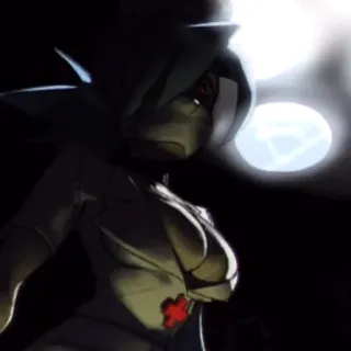 🌡 8254878c Valentine Skullgirls infirmière, anime, gothique, Skullgirls, Valentine whatsapp sticker