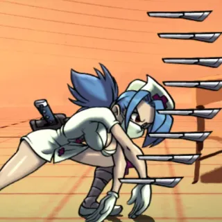 🌡 9d3e34ea Valentine Skullgirls Saint-Valentin, Skullgirls, Jeu vidéo, Jeu de combat, Infirmière, Couteaux whatsapp sticker