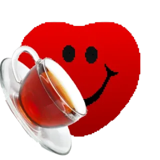 ☕️ 7f855edd hati, teh, cangkir, minuman, cinta, minum telegram sticker