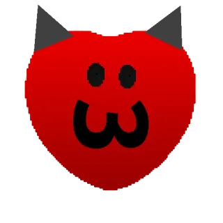 😺 cce18195 Hati, Iblis, Emoji, Lucu, Merah telegram sticker